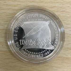 アメリカ憲法200周年　銀貨